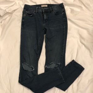 Free People Busted Knee Skinny Jeans